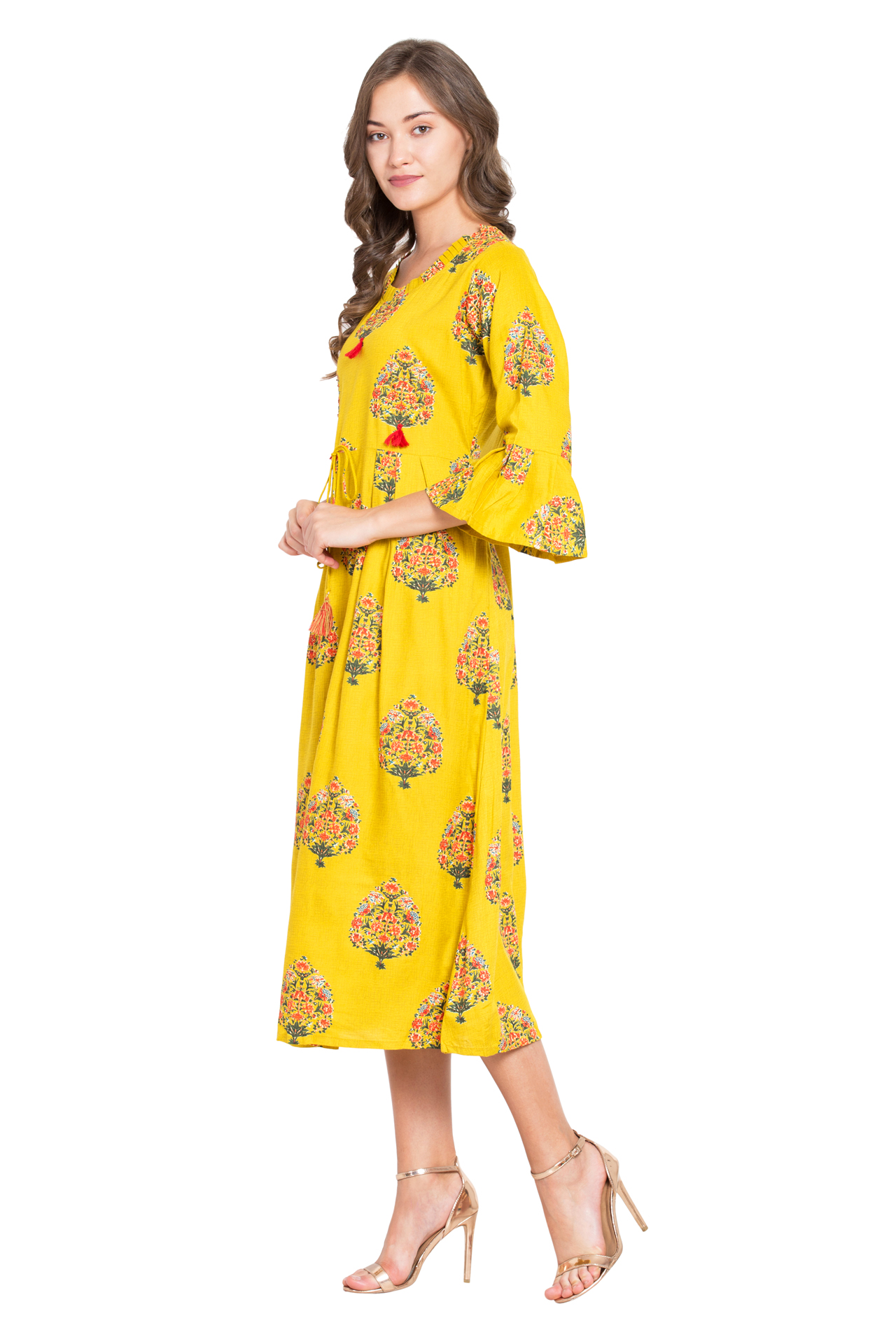 Women Floral Printed Ethnic Kurta