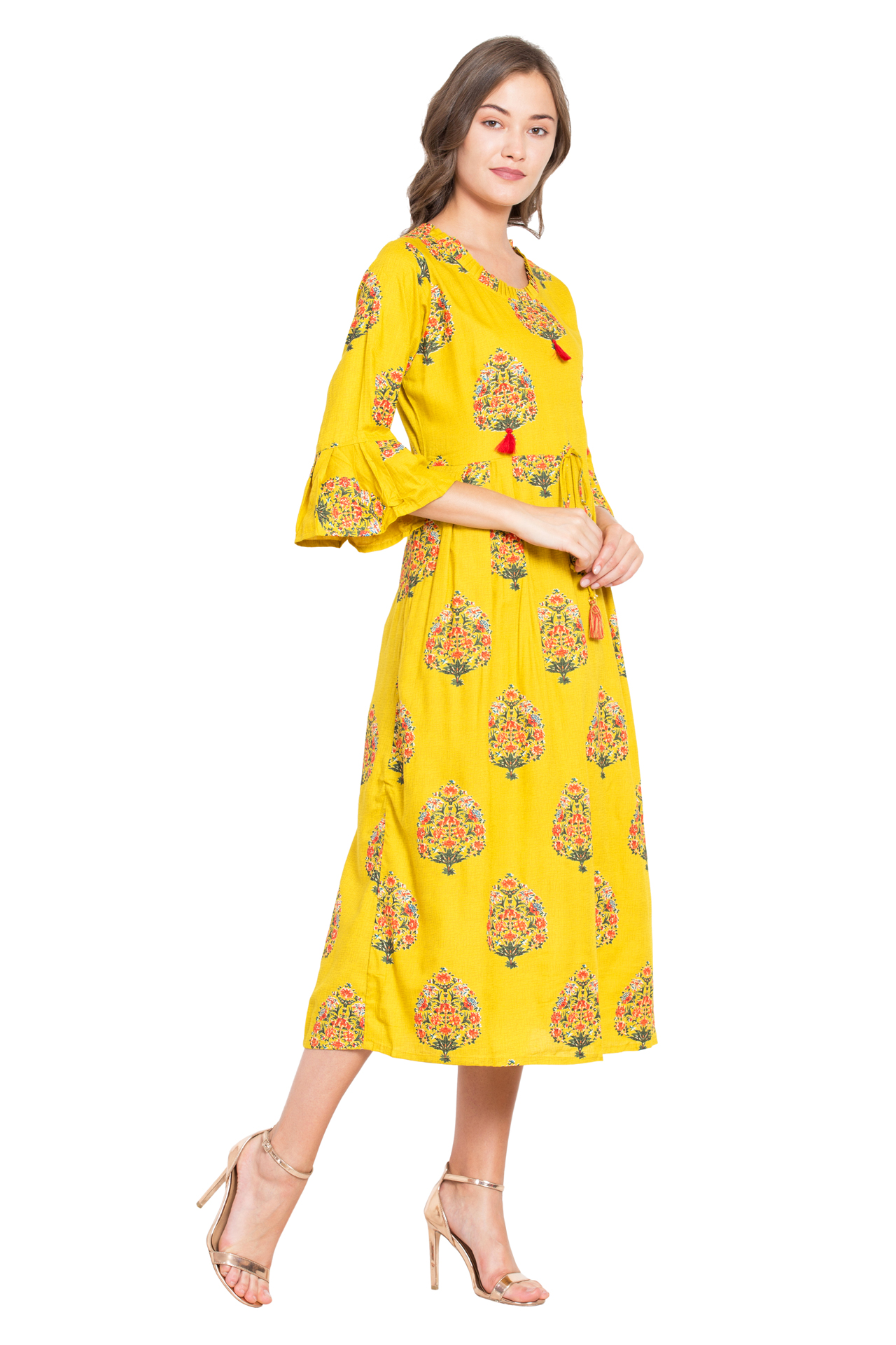 Women Floral Printed Ethnic Kurta