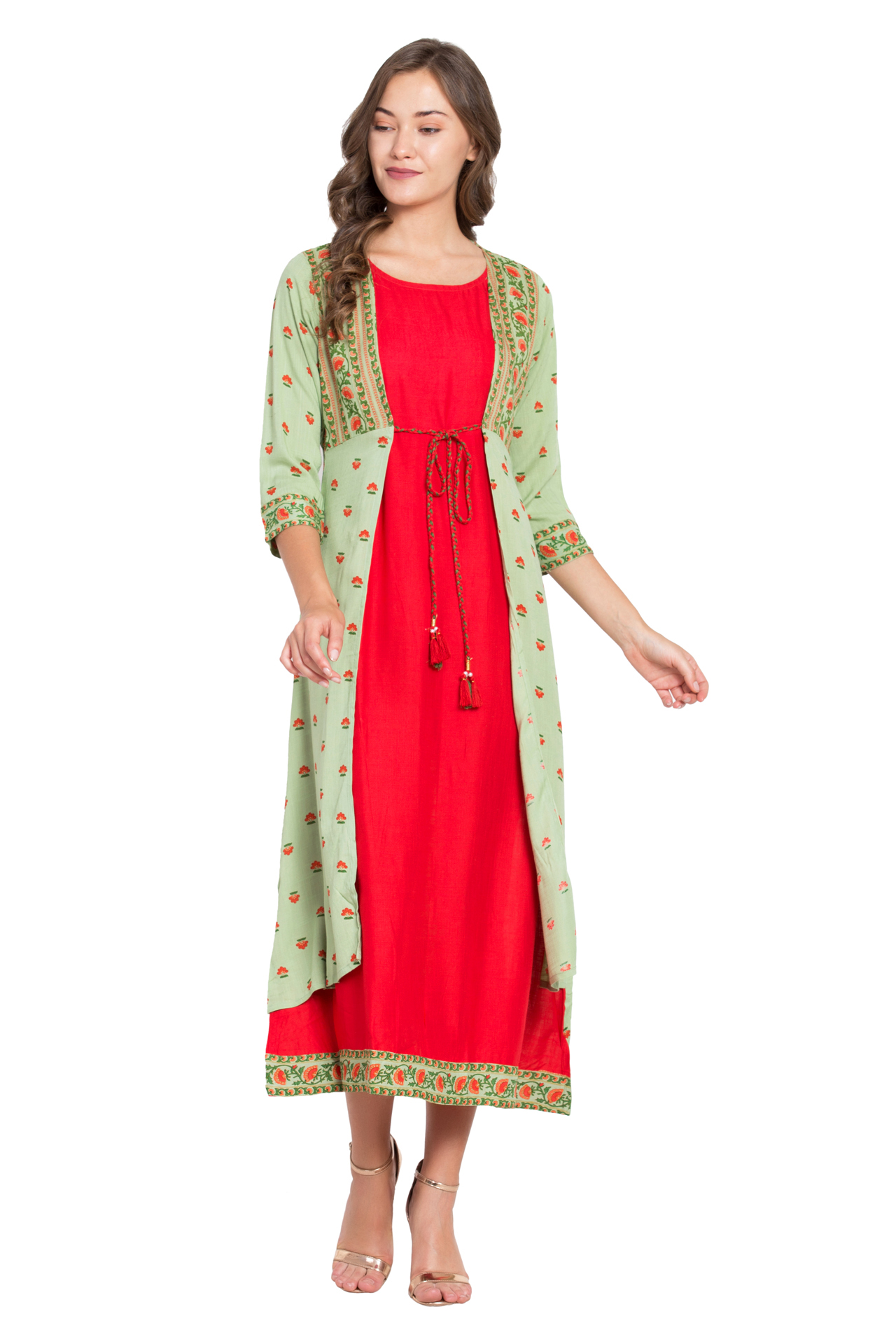 Women Floral Printed Ethnic Kurta