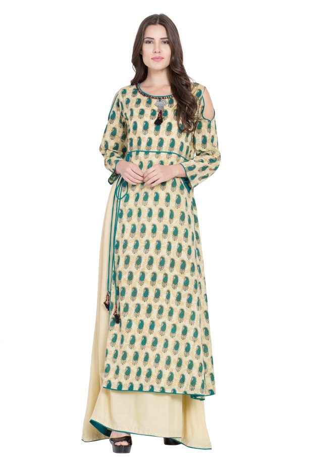 Women Paisley Printed Ethnic Dress - Image 2
