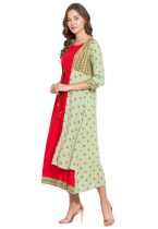 Women Floral Printed Ethnic Kurta - Image 3