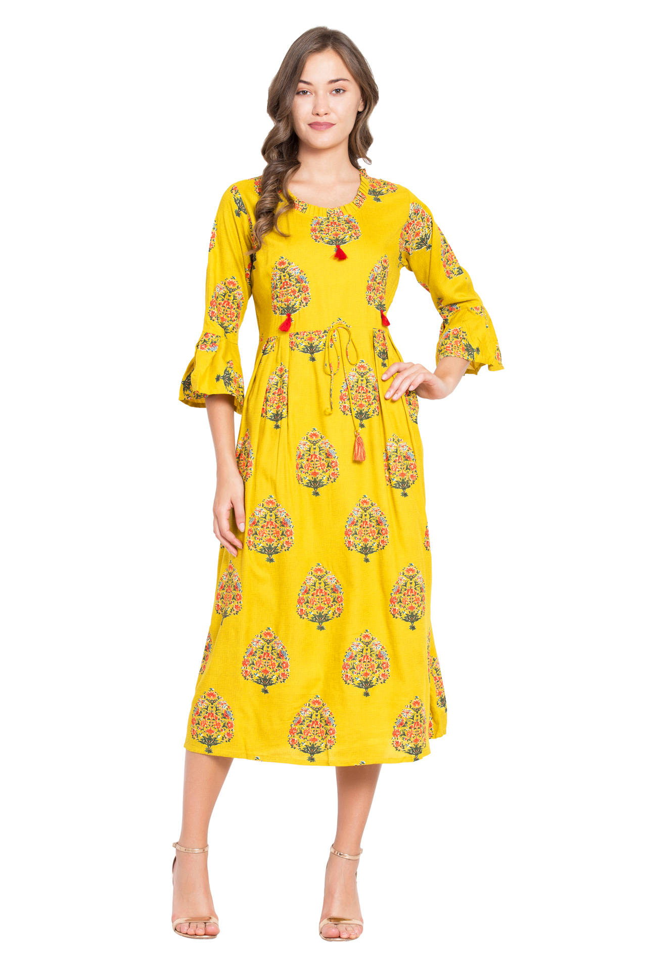 Women Floral Printed Ethnic Kurta