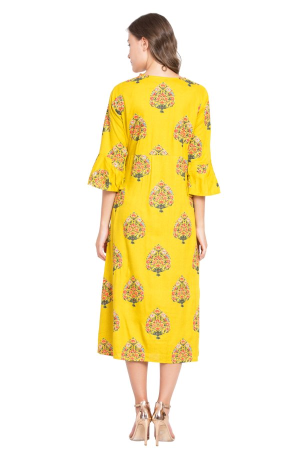Women Floral Printed Ethnic Kurta - Image 5