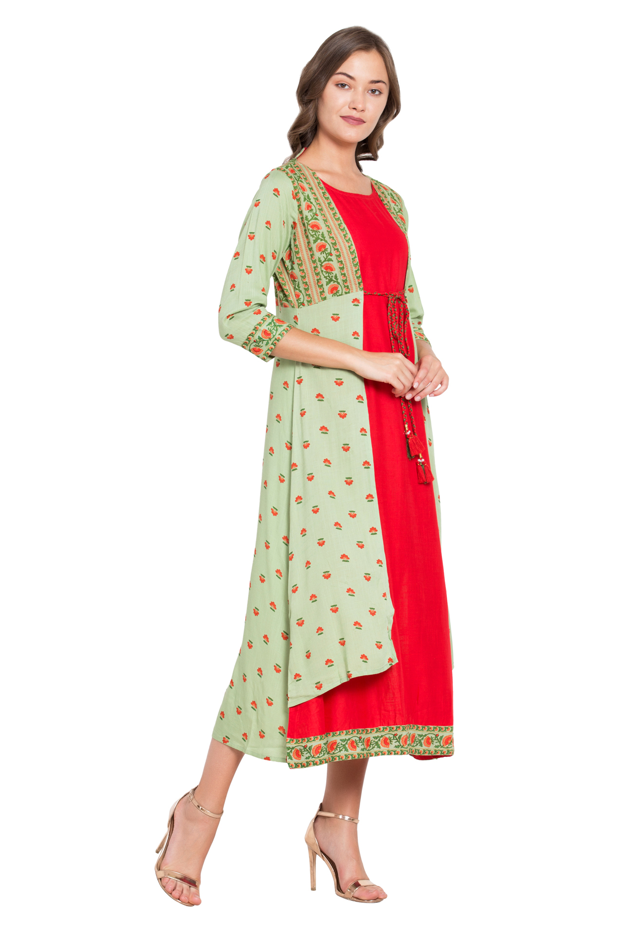 Women Floral Printed Ethnic Kurta