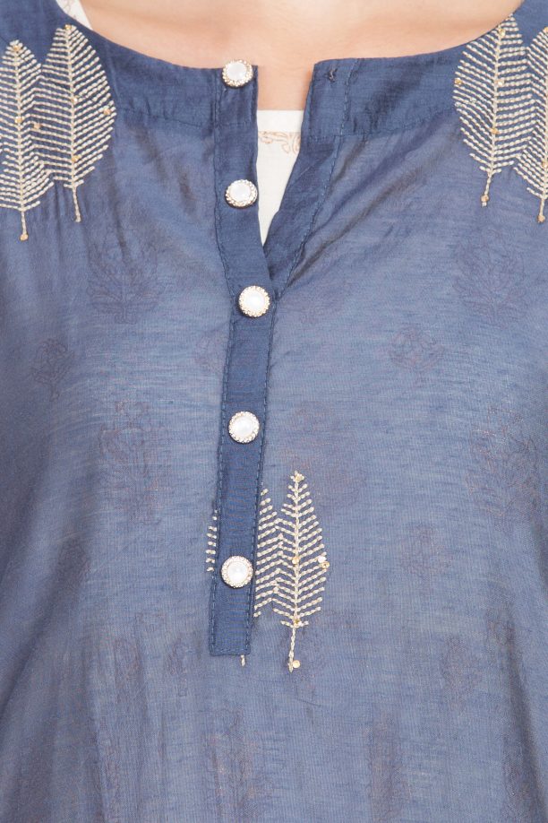 Women Kaantha Work Ethnic Kurta - Image 5
