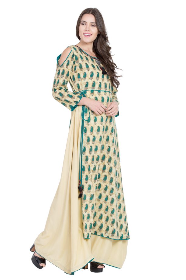 Women Paisley Printed Ethnic Dress - Image 4